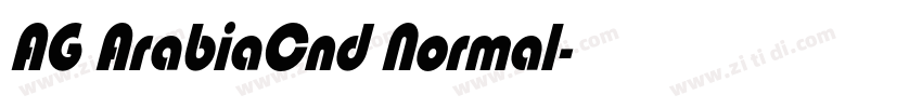 AG ArabiaCnd Normal字体转换